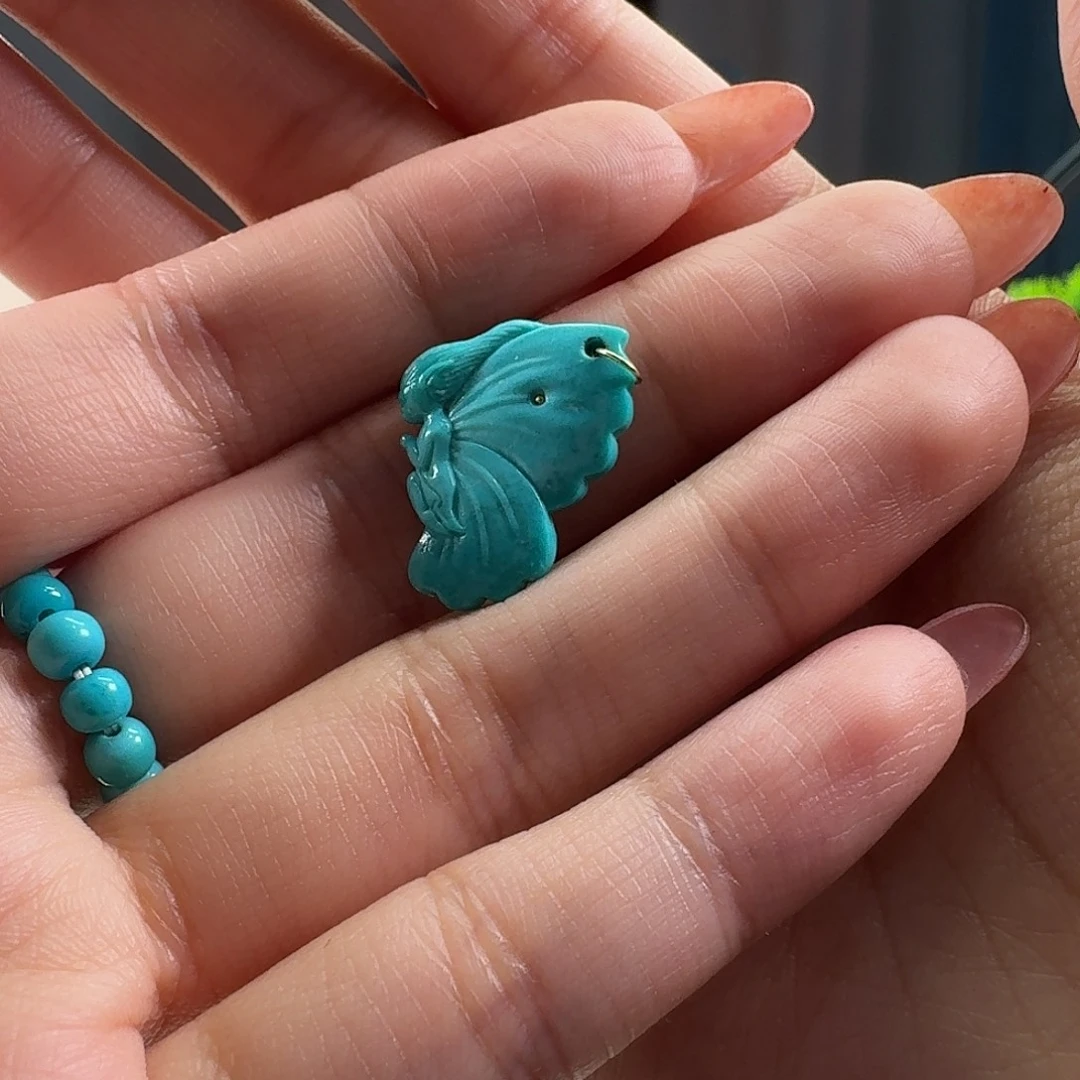 绿松石未镶嵌吊坠(不含链)精灵仙子