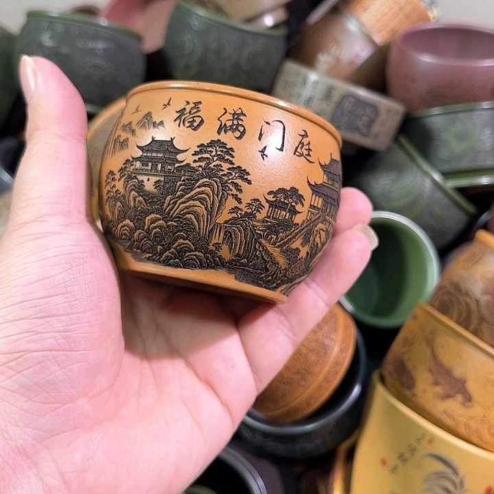 茶杯紫砂全手工紫砂主人杯