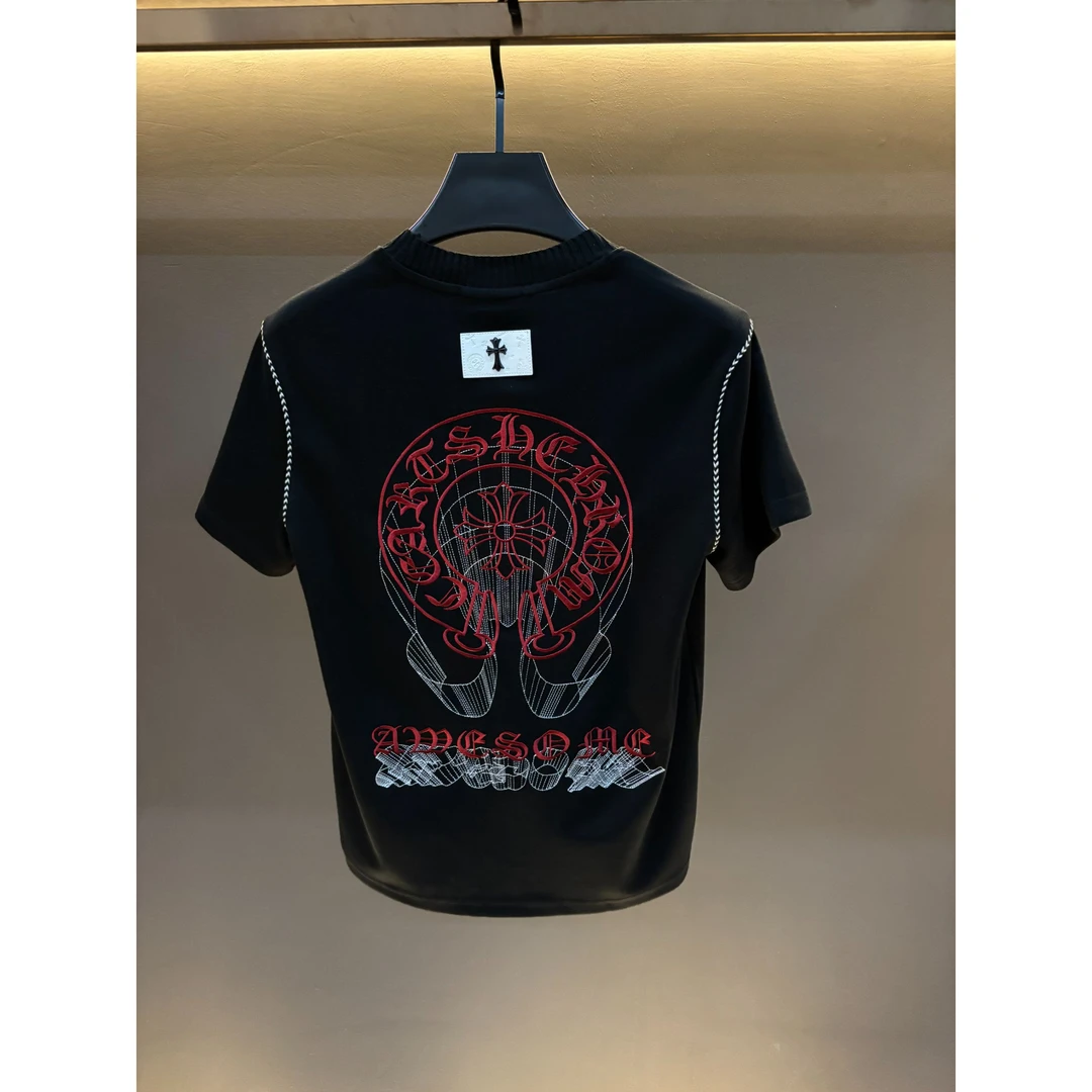 男士夏季新款轻奢休闲百搭修身时尚半袖K806
