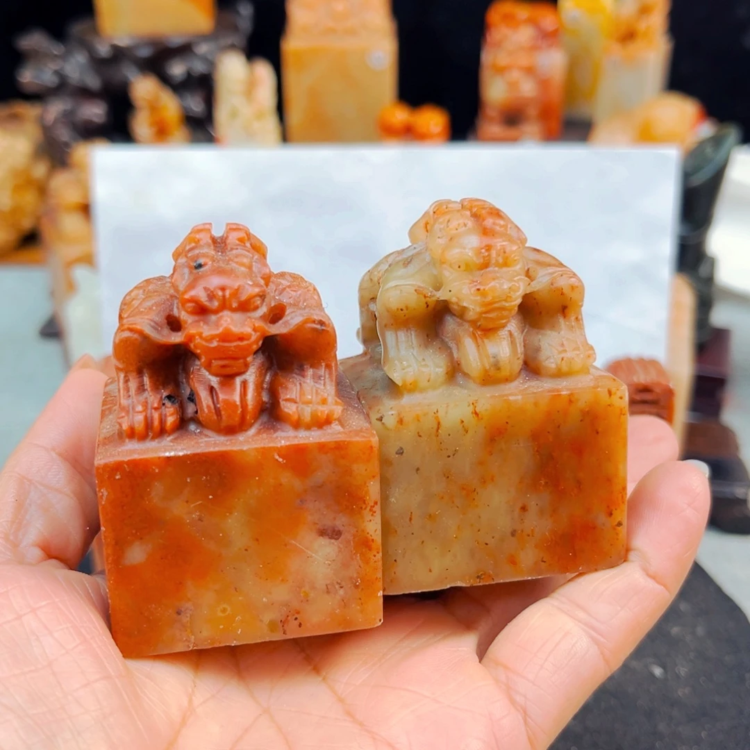 寿山石捡漏瑕疵品4*4