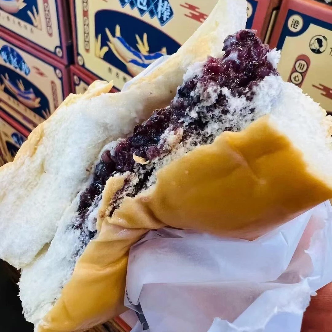 侨麦娘紫米面包棒 4个