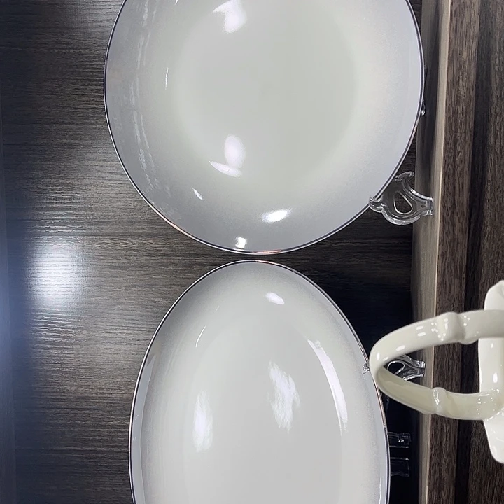 摆件陶一个鱼盘一个牛排盘子