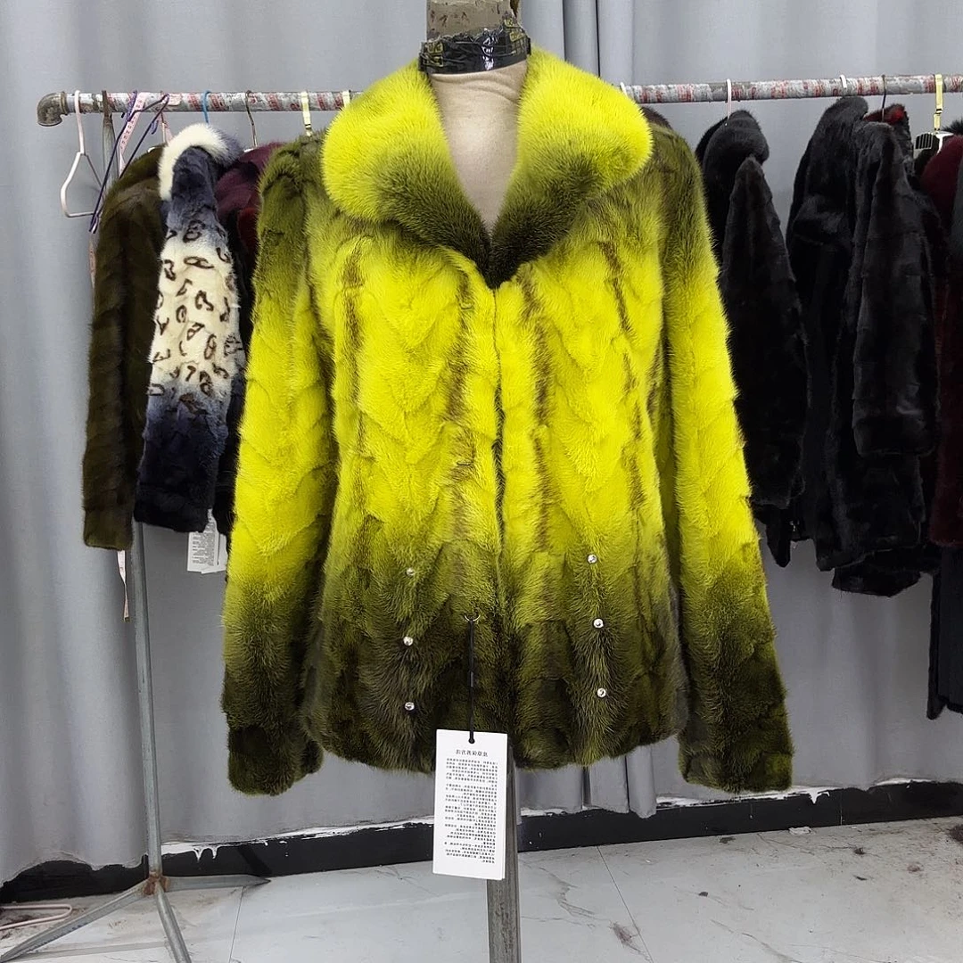 水貂拼貂真皮真毛