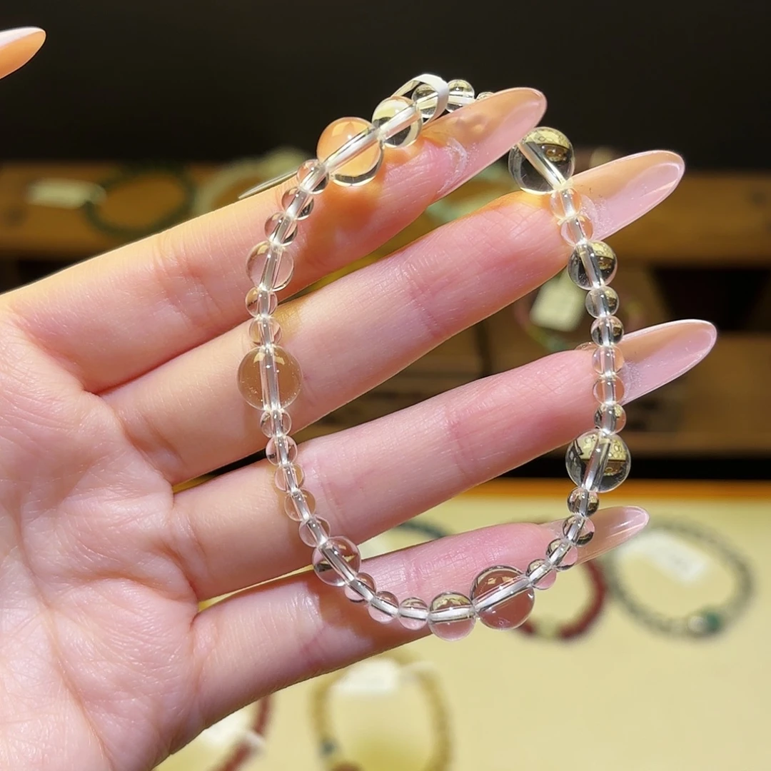 手链银S925镶嵌水晶白8810