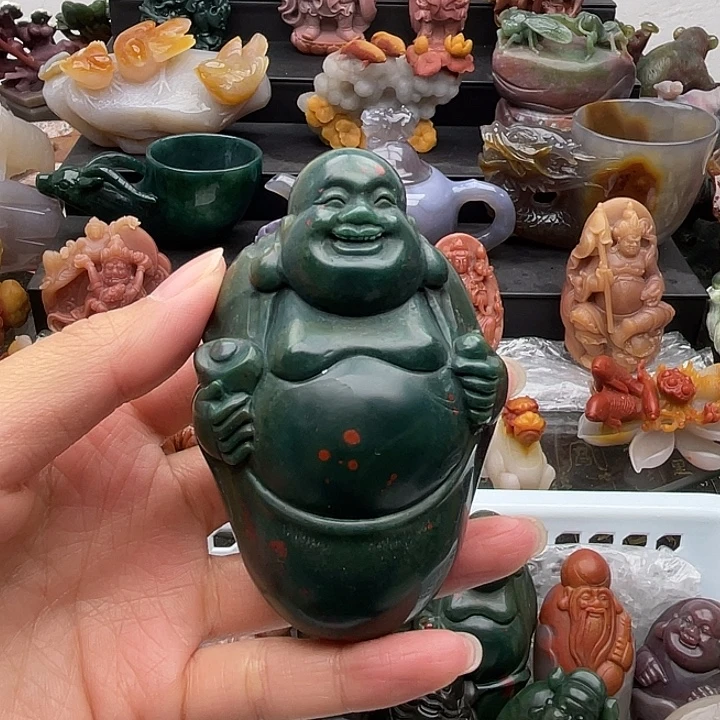 石英质玉未镶嵌手把件