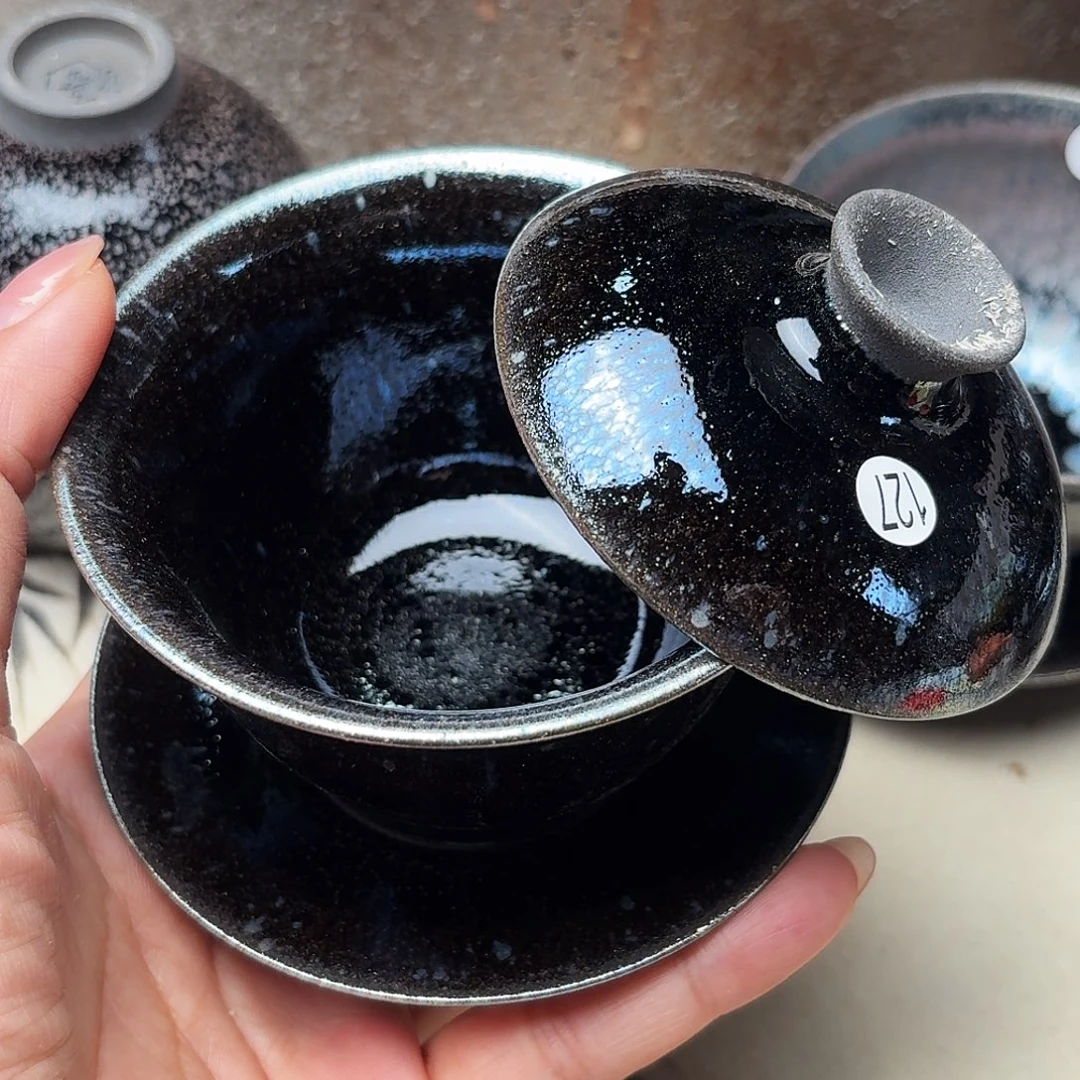 茶盏义兴龙窑建盏127微瑕