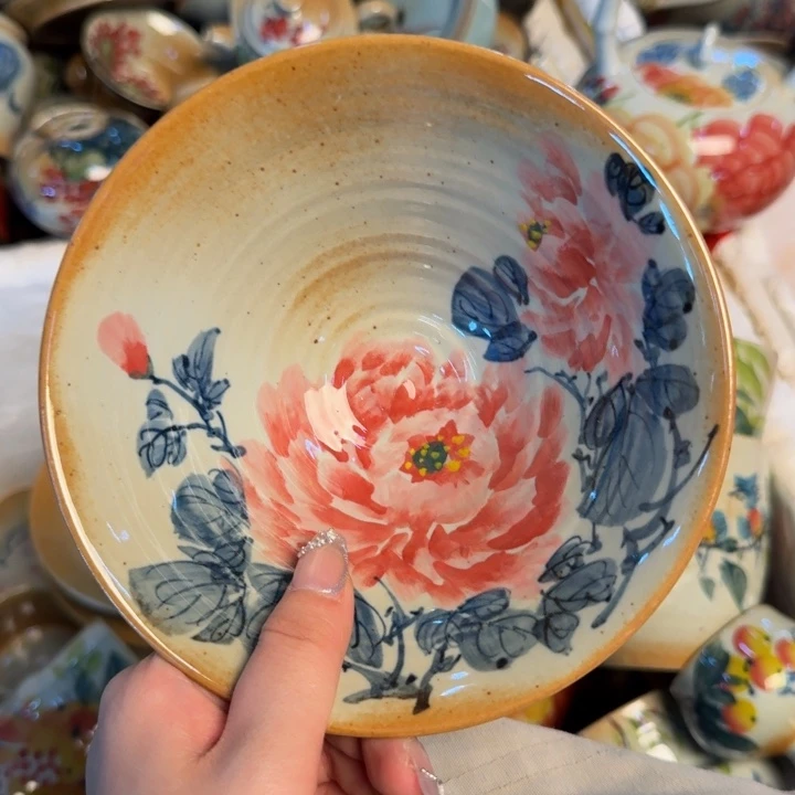 瓷片景德镇陶瓷手工手绘