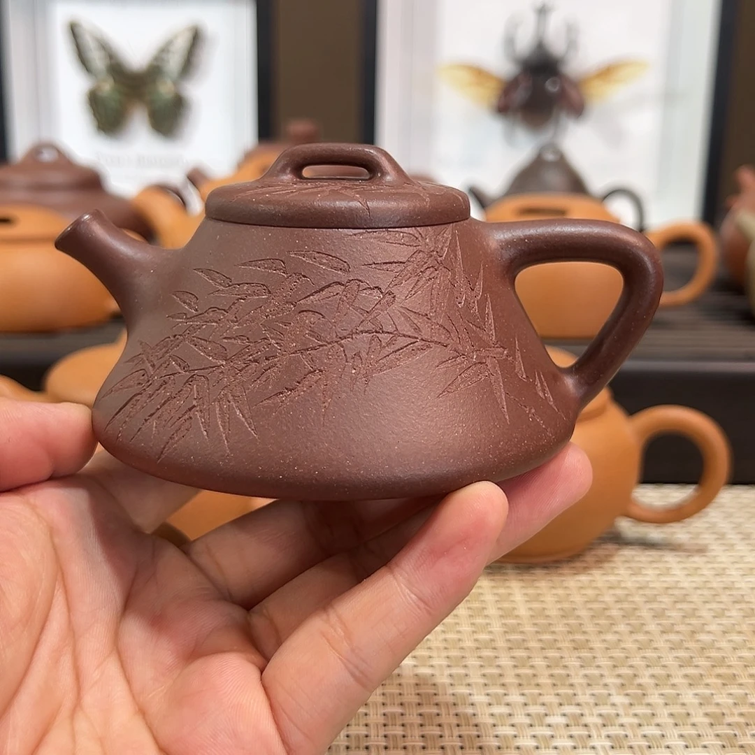 紫砂茶壶紫泥启瓢半手150首发价