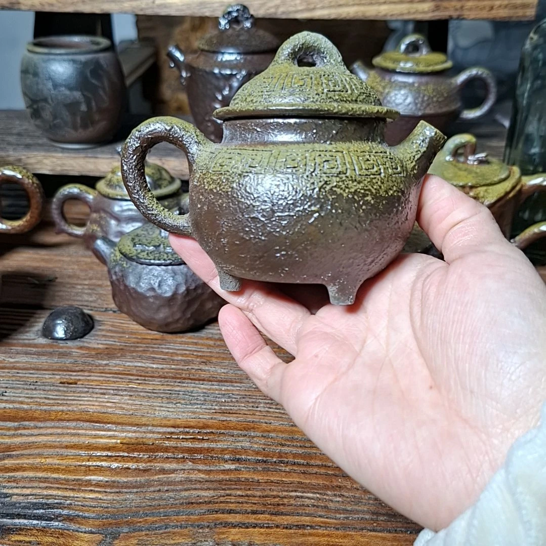 坭兴陶纯柴烧三足150c