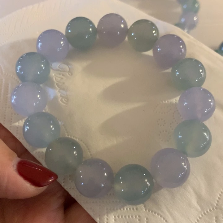 翡翠颈饰未镶嵌天然翡翠手串