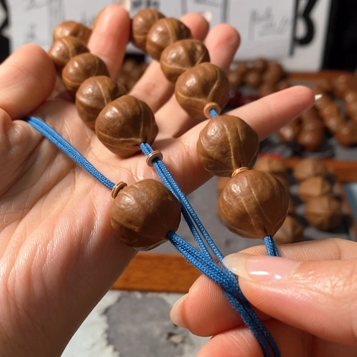 手串橄榄核9171精品蒜头铁核12+1颗