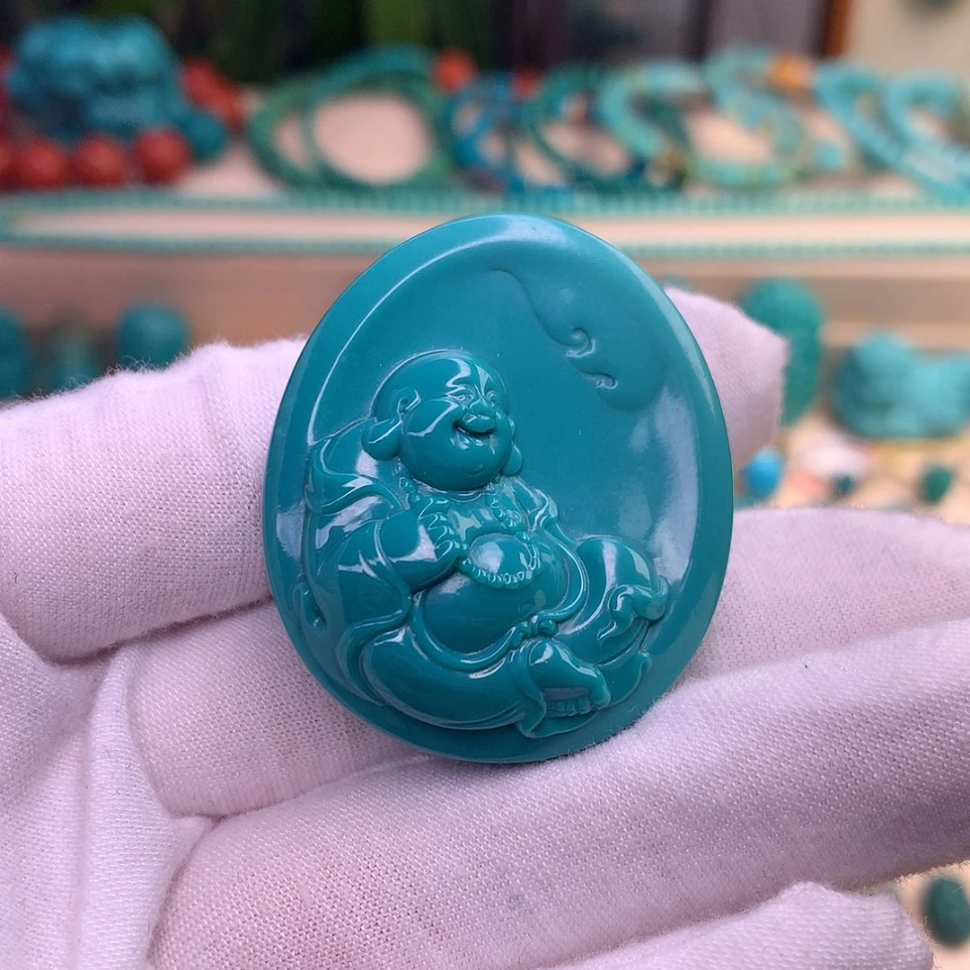 绿松石珠宝半成品未镶嵌