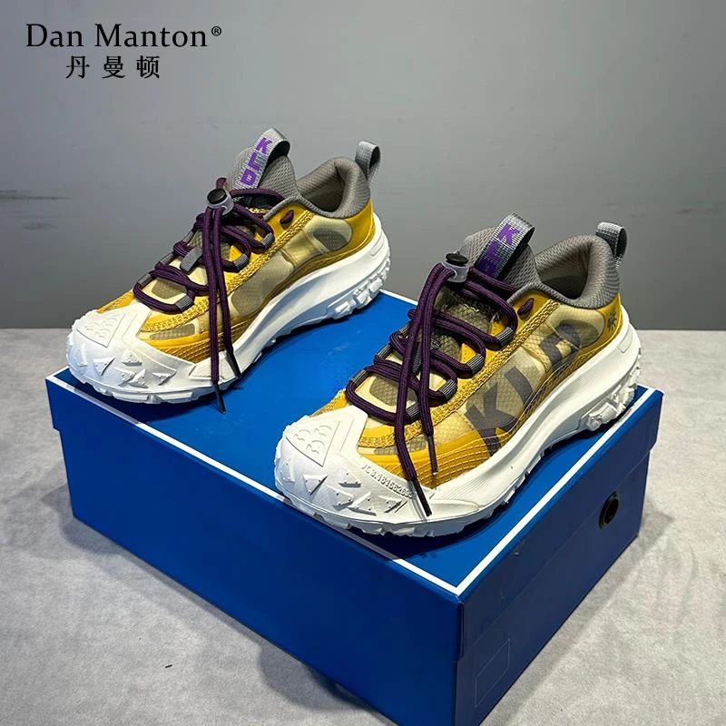 欧洲站户外厚底老爹鞋男2025新款透气舒适软底轻奢时尚休闲运动鞋