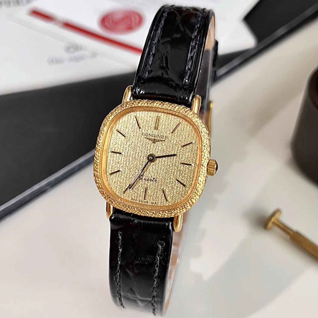 95新 Longines/浪琴 复古小众简约气质防水女士石英表