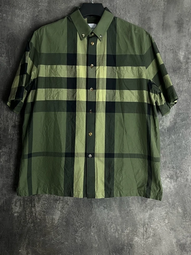 全新未使用 BURBERRY/博柏利 XL码*1/格纹短袖衬衫/03868