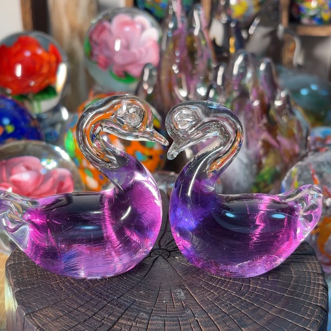 手工艺品琉璃微瑕2个