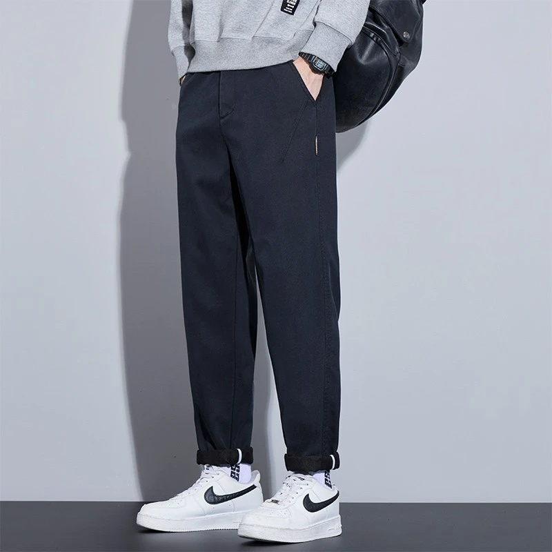 男士休闲裤2025新款秋季直筒宽松春秋西裤运动裤锥形长裤子男款