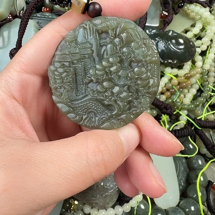 和田玉未镶嵌颈饰