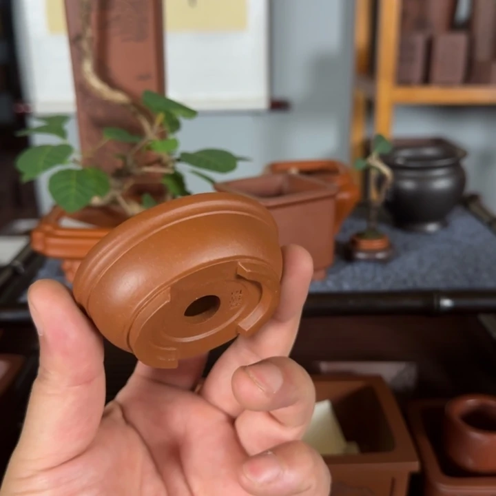 自***人紫砂花盆原矿紫泥