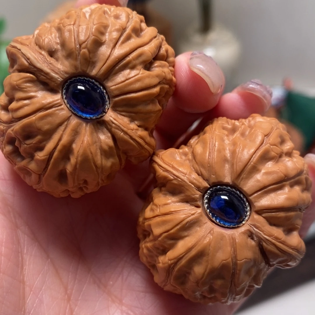 文玩核桃把件45尺寸全品平谷元宝