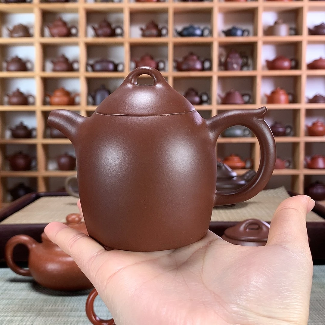 紫砂秦权紫砂壶手工制作