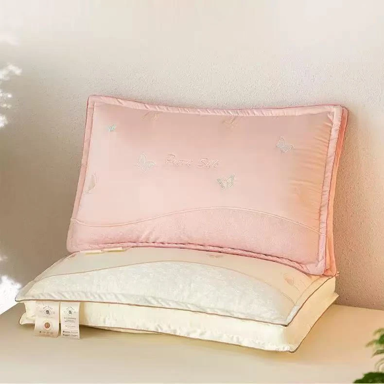 高端蝴蝶雨丝枕芯柔软舒适抗菌可机洗