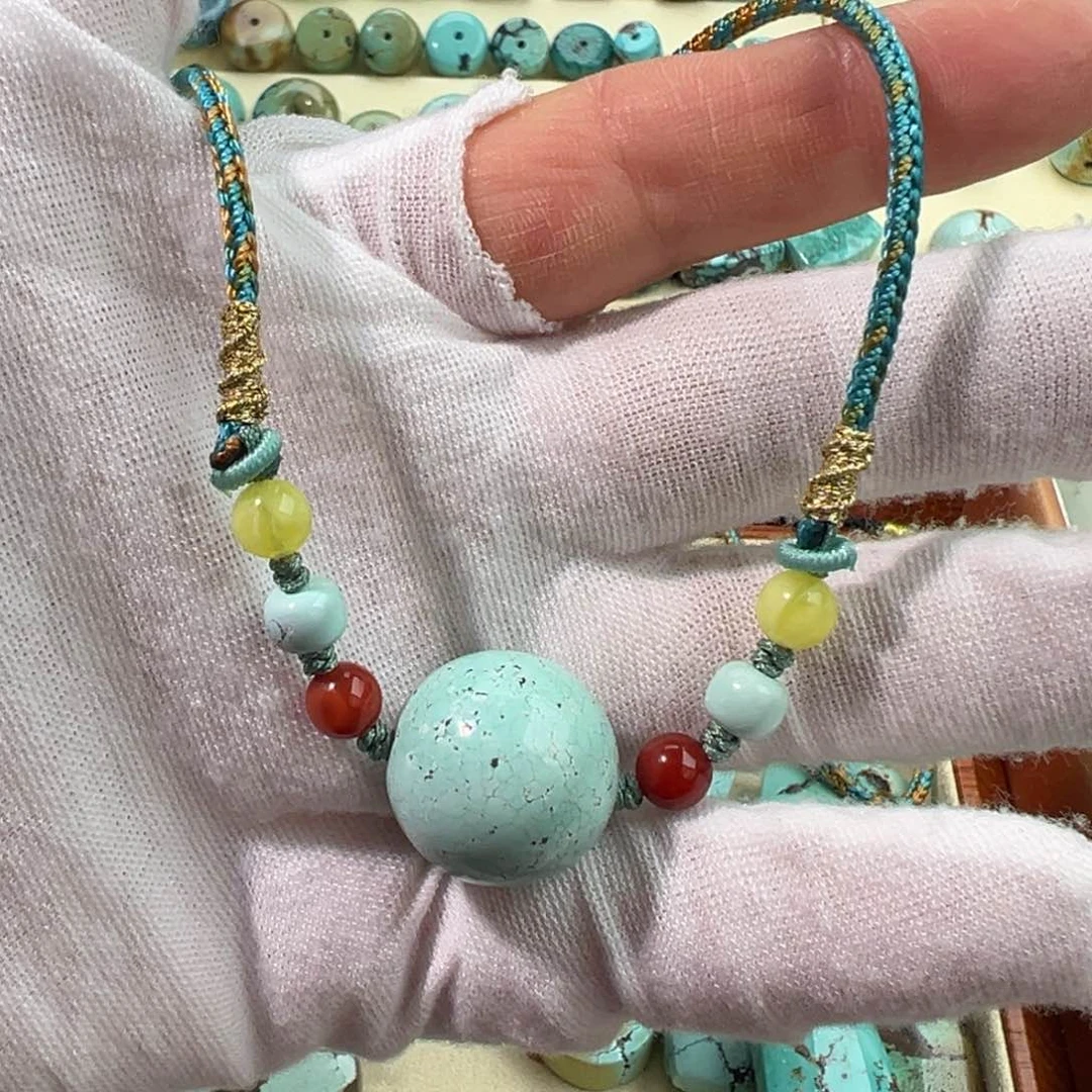 绿松石锁骨珠未镶嵌