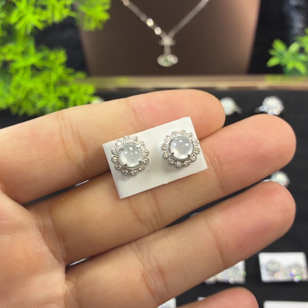 翡翠银S925镶嵌戒指