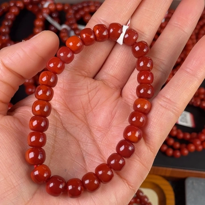 南红玛瑙手链未镶嵌