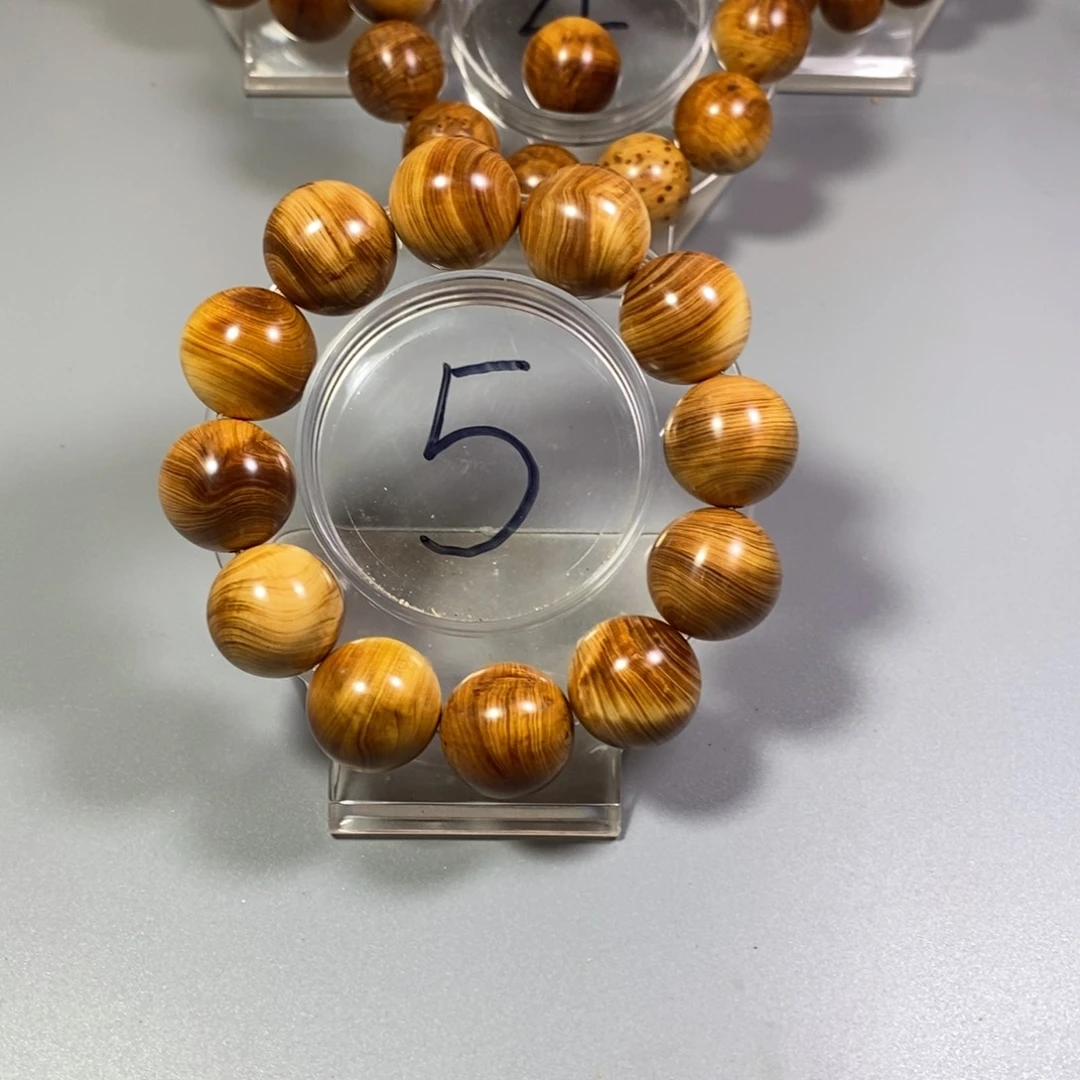 手串/手链柏木2.0闪电乱纹太行陈化崖柏手串红油