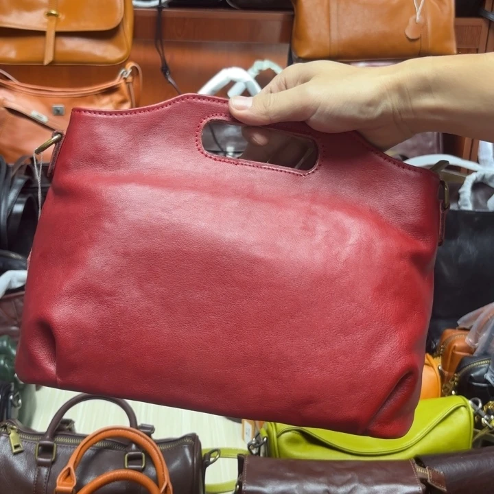 头层牛皮安哥拉红云朵