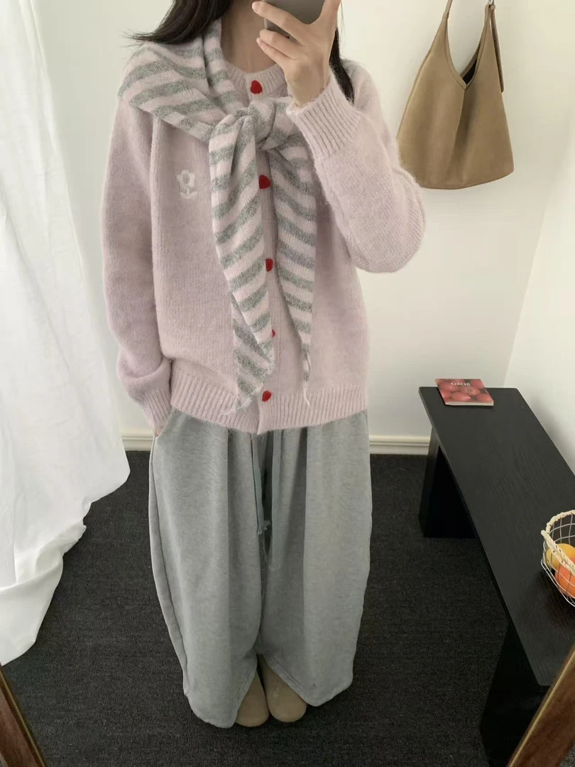 【001-100】 10月20  2025秋冬简约百搭针织毛衣开衫