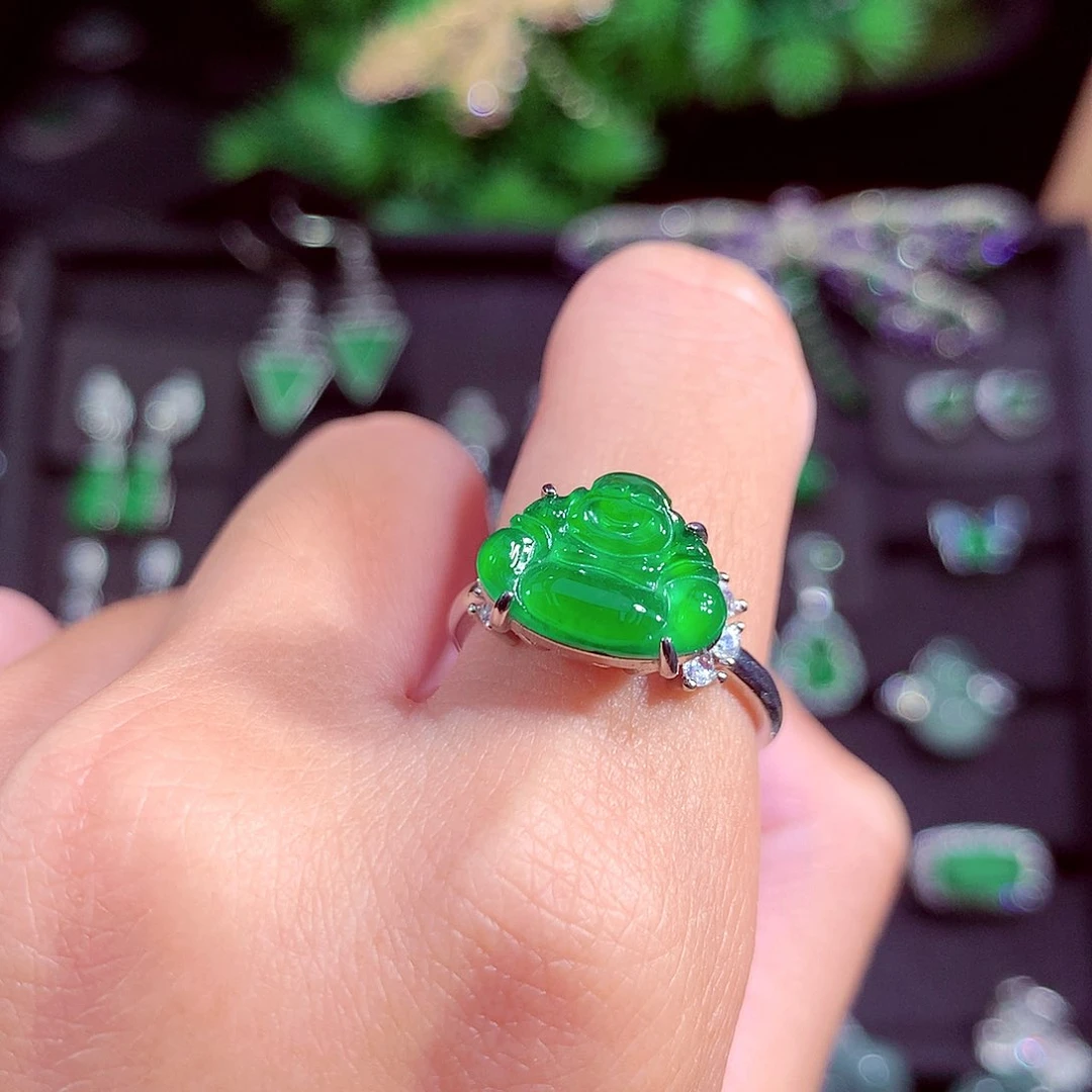 颈饰未镶嵌翡翠天然