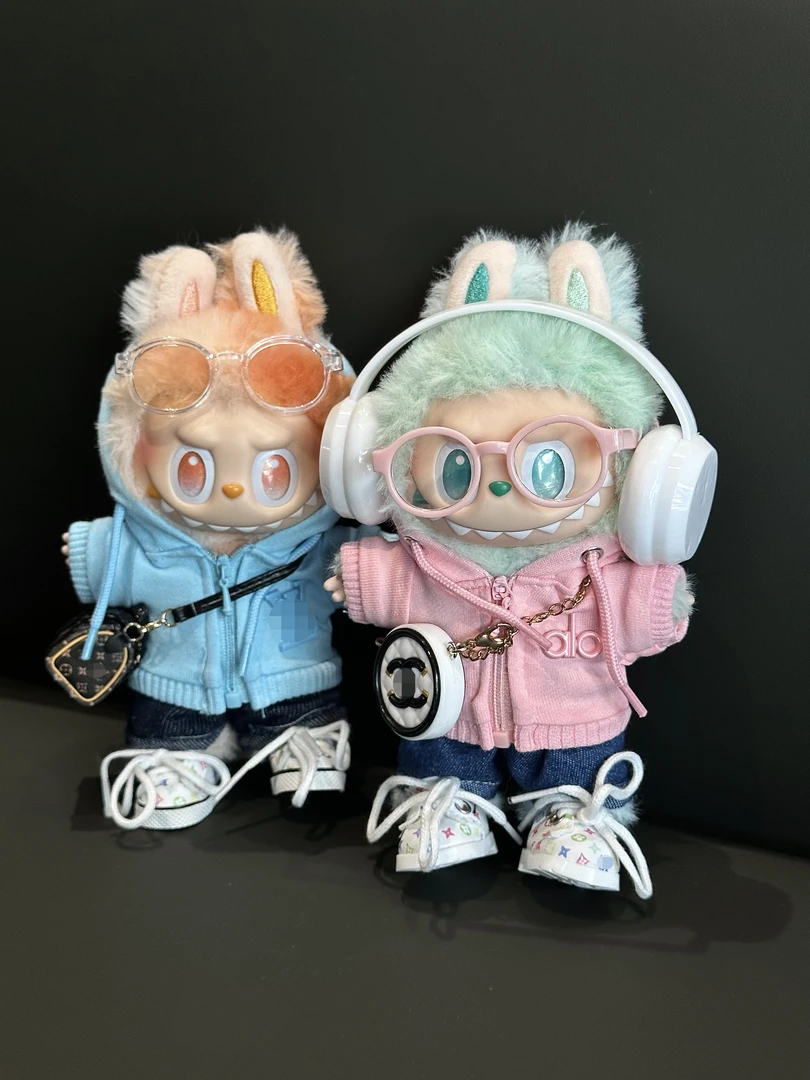 【仅衣服】玩偶娃娃娃衣17cm一代二代三代时尚可爱衣服套装着替