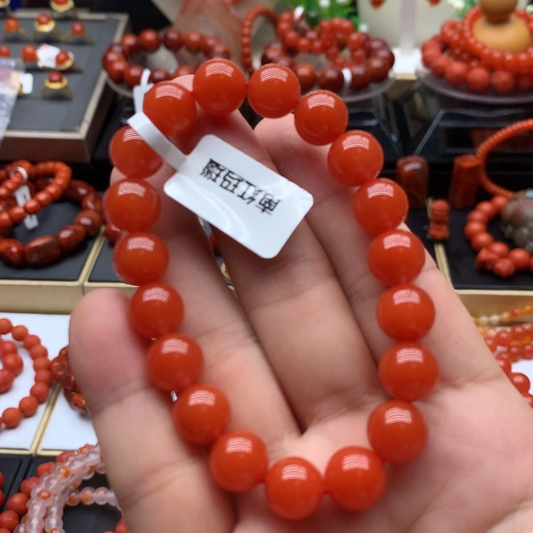 南红玛瑙手链未镶嵌