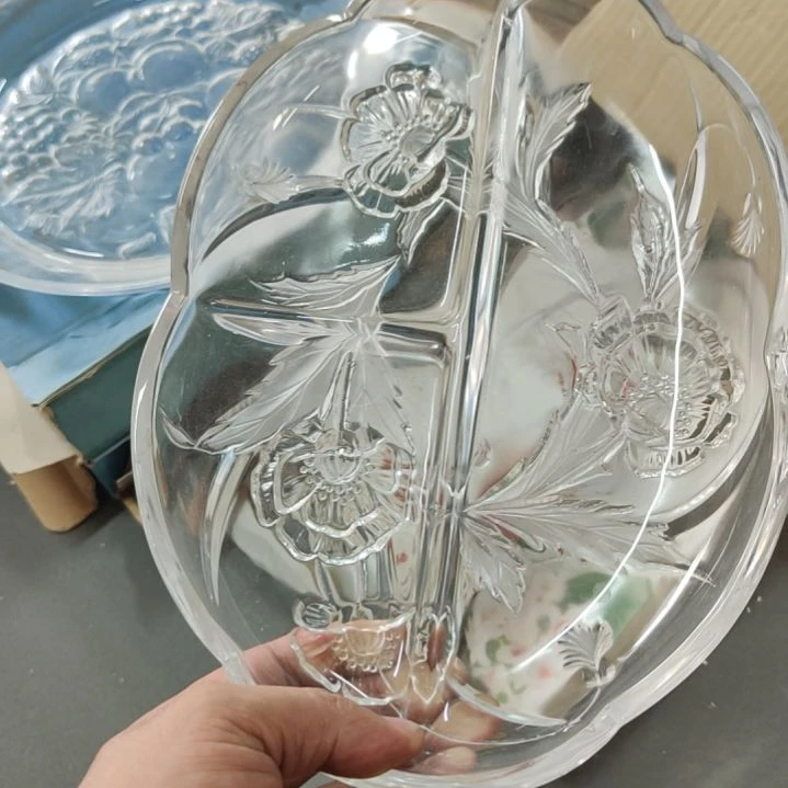 水晶玻璃吸管款果子钵