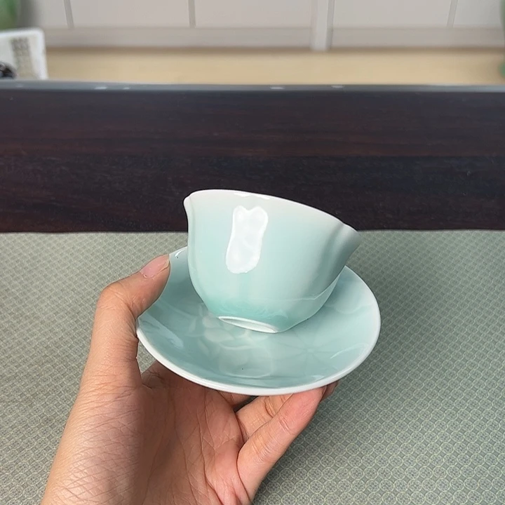 龙泉云间青瓷小米茶器