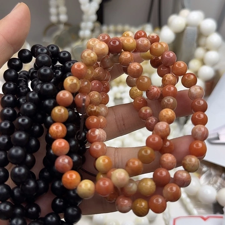 大果紫檀（缅甸花梨）珊瑚玉0.8脖挂