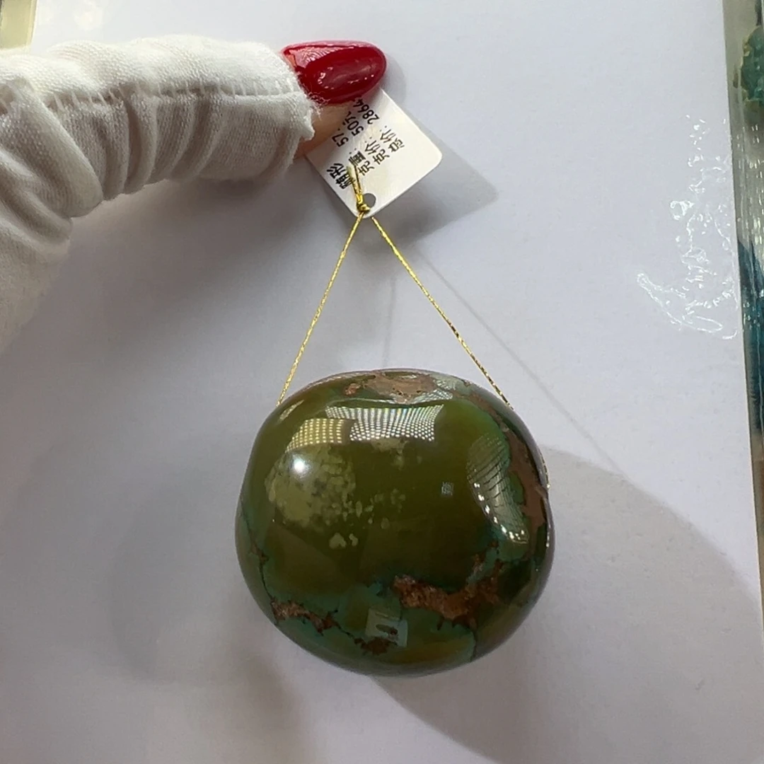 绿松石未镶嵌挂件