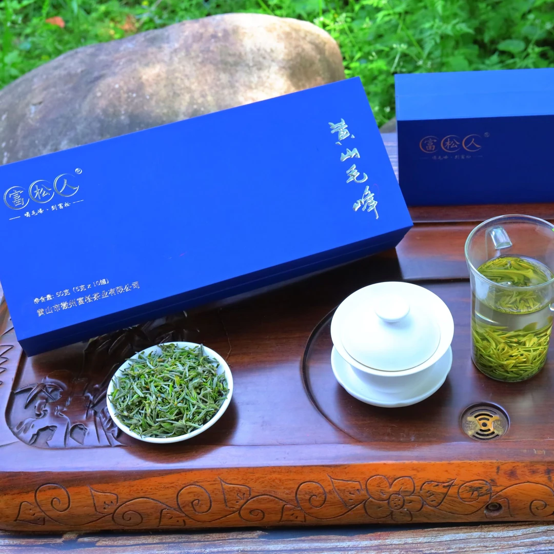 富松人绿茶黄山毛峰明前春茶礼盒装送礼佳品50克