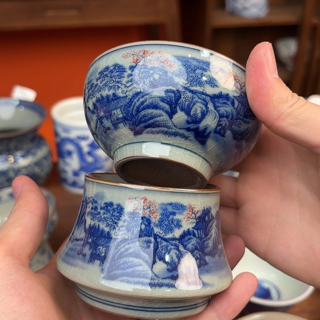 瓷片老陶泥开片茶漏
