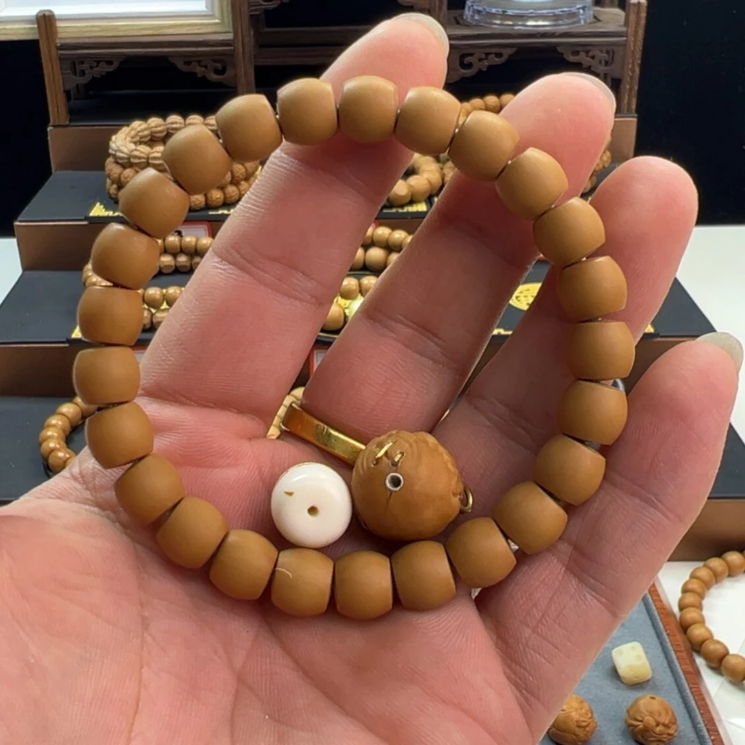 猴头核桃手串全品哑光直切定制款➕2三叉戟27号