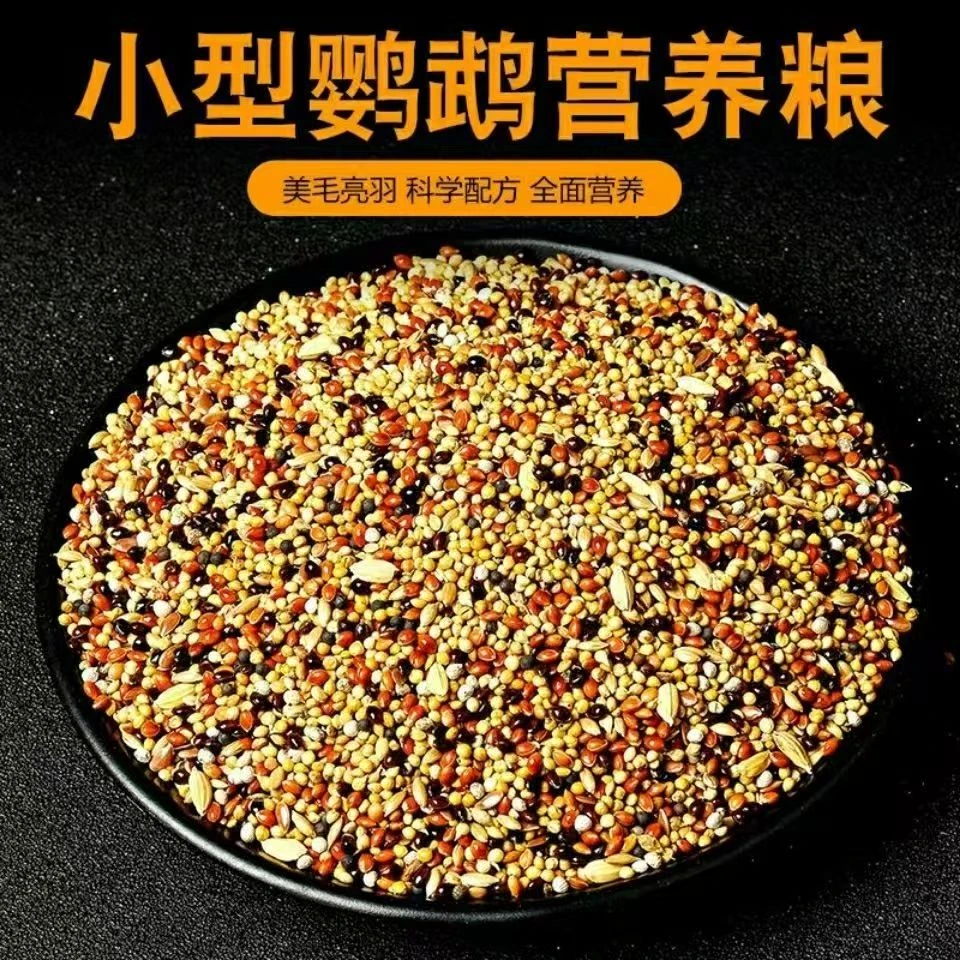 小型鹦鹉专用混合鸟粮含五色黍子谷子适合小太阳玄凤虎皮
