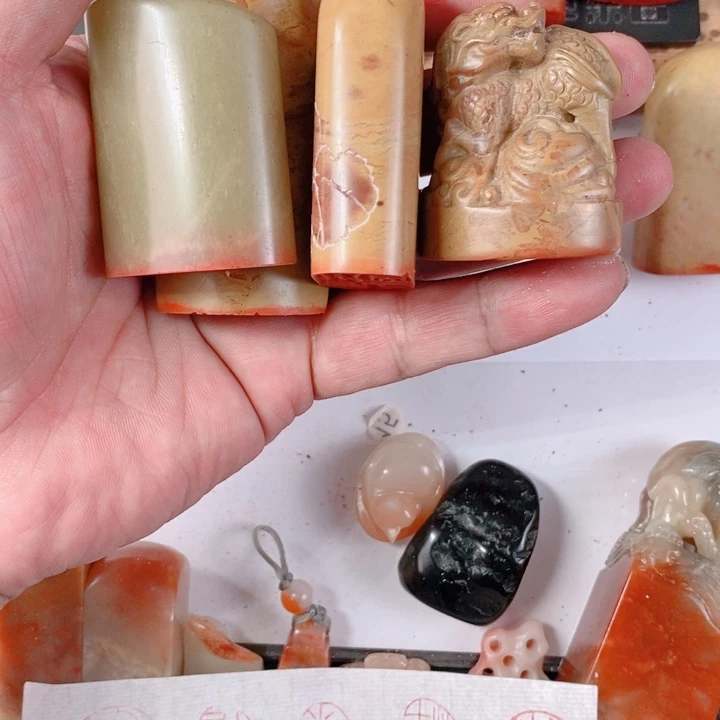 寿山石现场直播手工制作