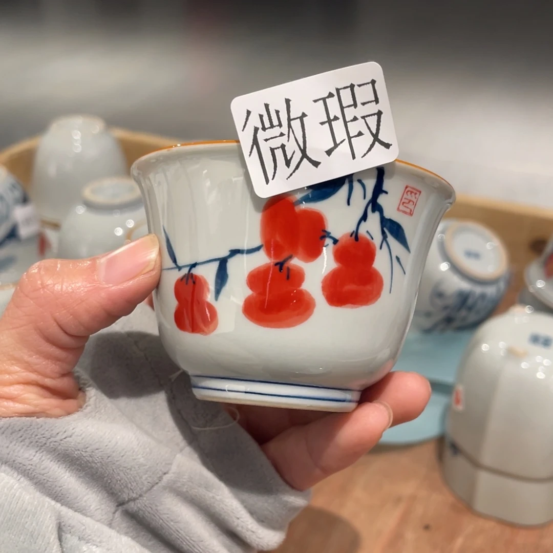 有瑕釉下彩纯手绘