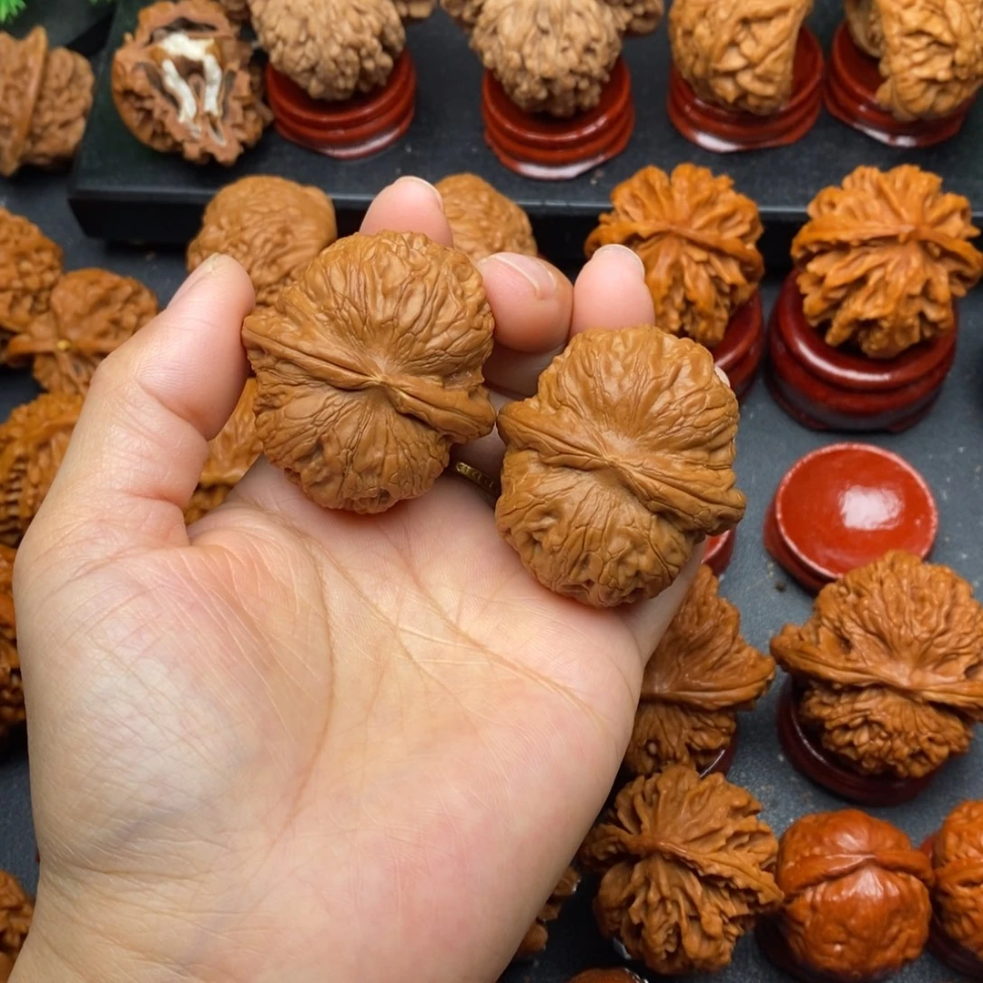 文玩核桃把件43平谷元宝