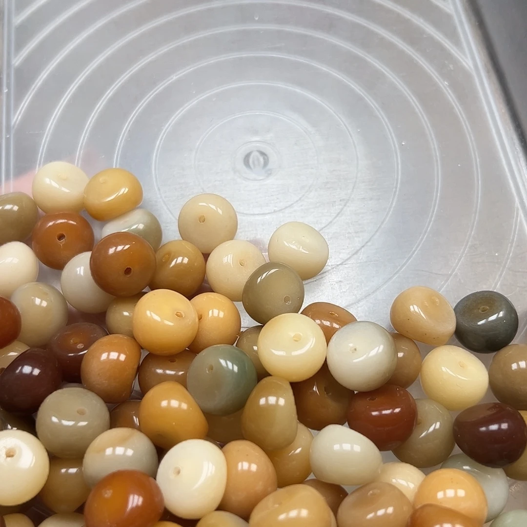 菩提根/象牙果手串微瑕卡14非料多宝山竹100颗