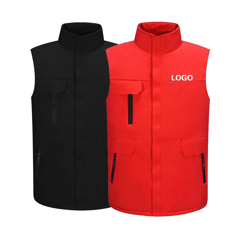 秋冬马甲工作服定制印logo加棉加厚公司企业员工团队工装背心定做