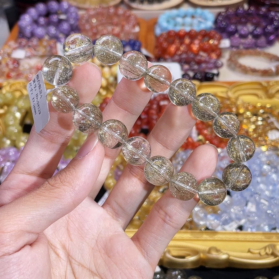 未镶嵌手链水晶顺白银发12.5