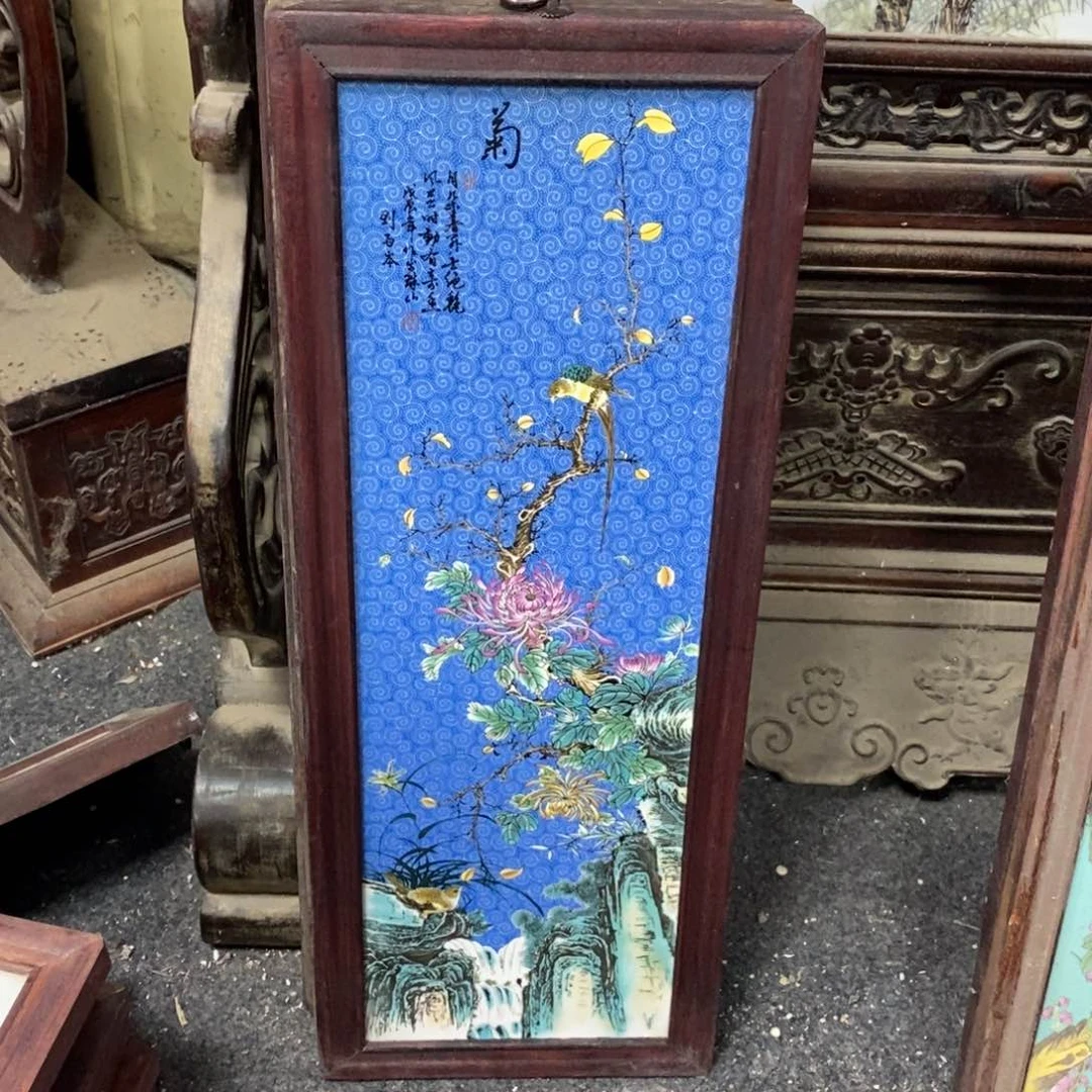 瓷片景德镇瓷板画柴窑烧制